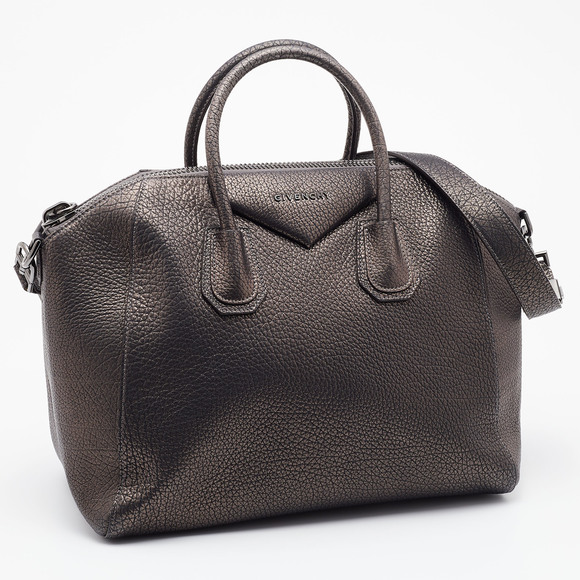 GIVENCHY Metallic Grained Leather Medium Antigona Satchel - Picture 3 of 8